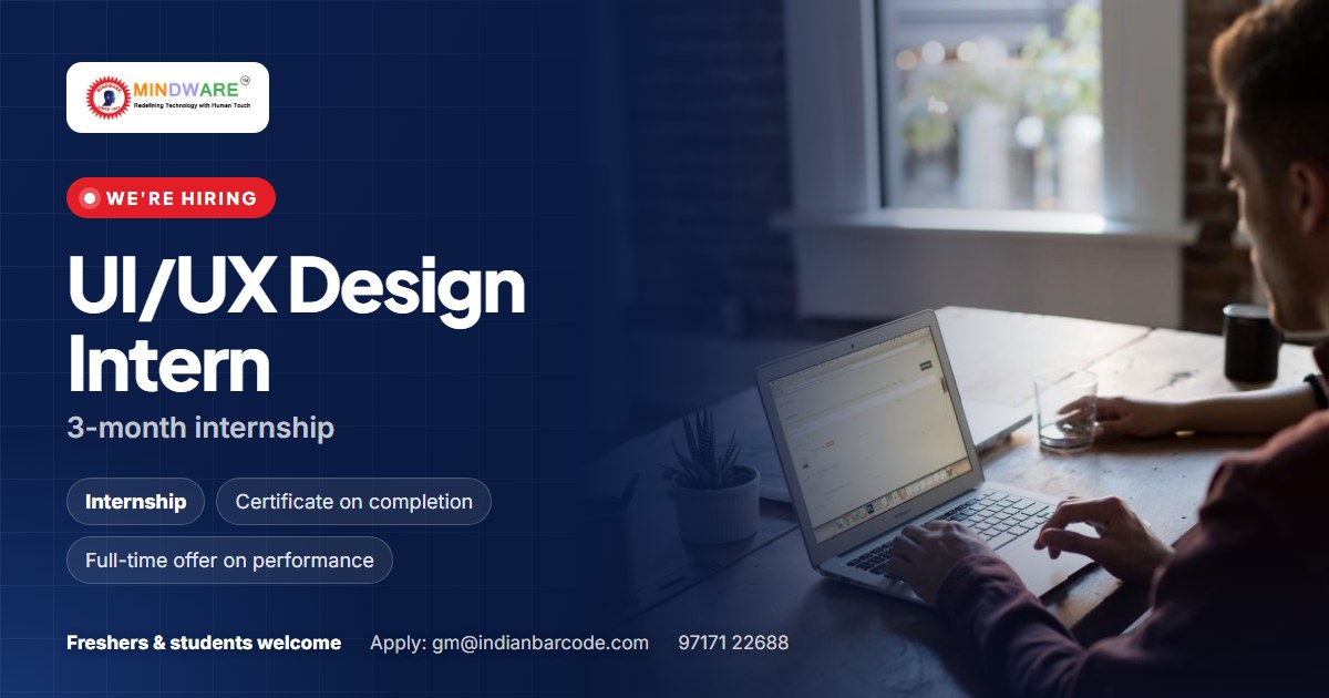 UI/UX Design Intern (3-Month Internship)