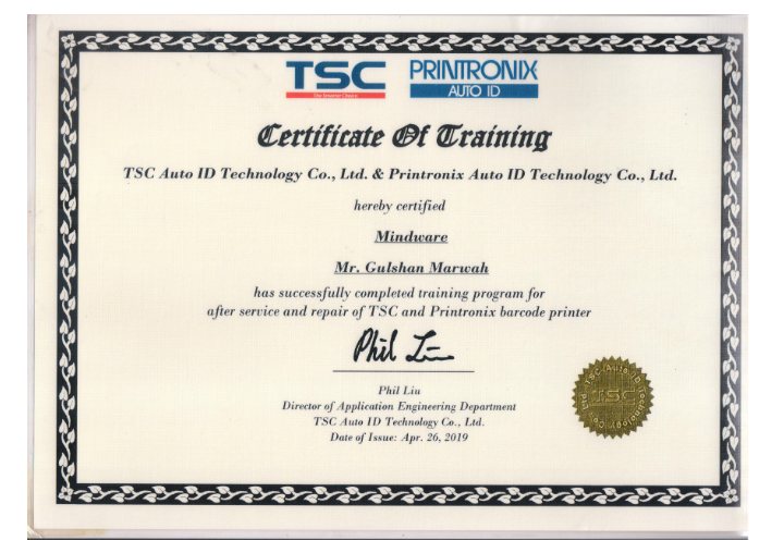 TSC Certificate