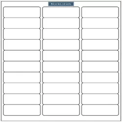 Blank Labels