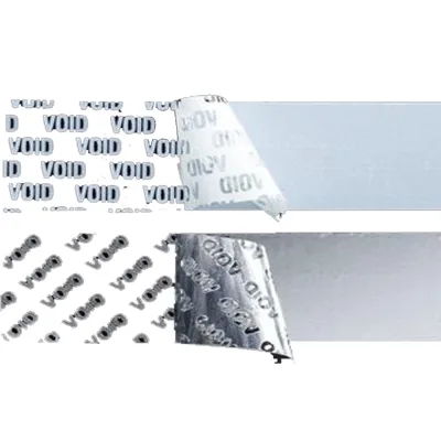 3M Bright Silver Void Polyester TC Label