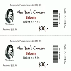 Printed Movie Tickets