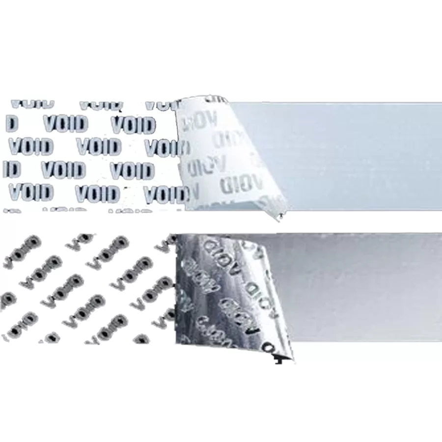 3M Bright Silver Void Polyester TC Label