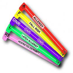 Color Coded Alert Medical Bands